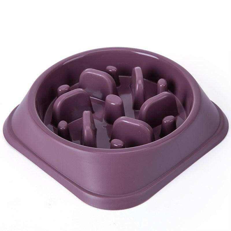 Dog Bowl Pet Slow Food Bowl Anti-Overturning. - linilee