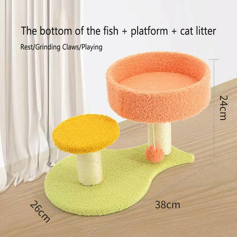 Cat Nest Integrated. Cat Stand Cat toy - linilee