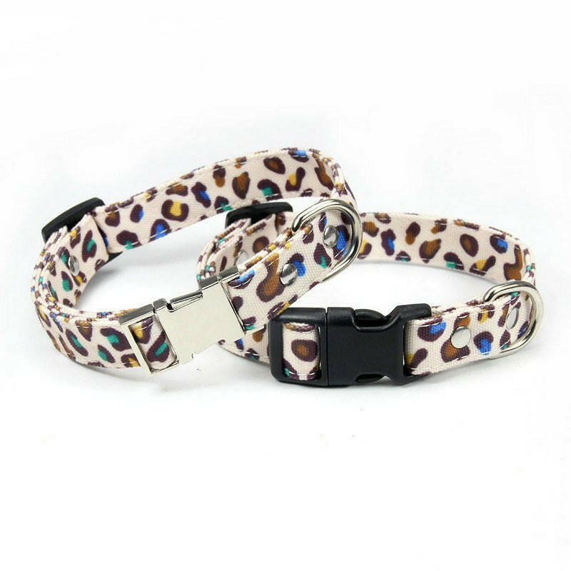 Set Metal Buckle Customizable Dog Collar - linilee