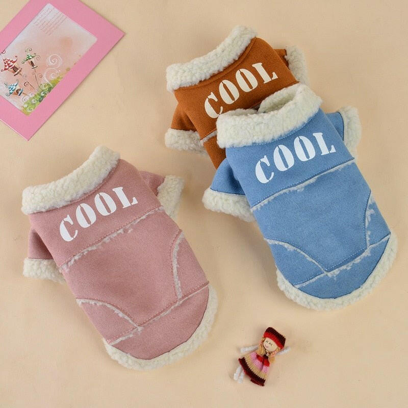 Cute Dog Jacket Winter Warm Dog Clothes - linilee