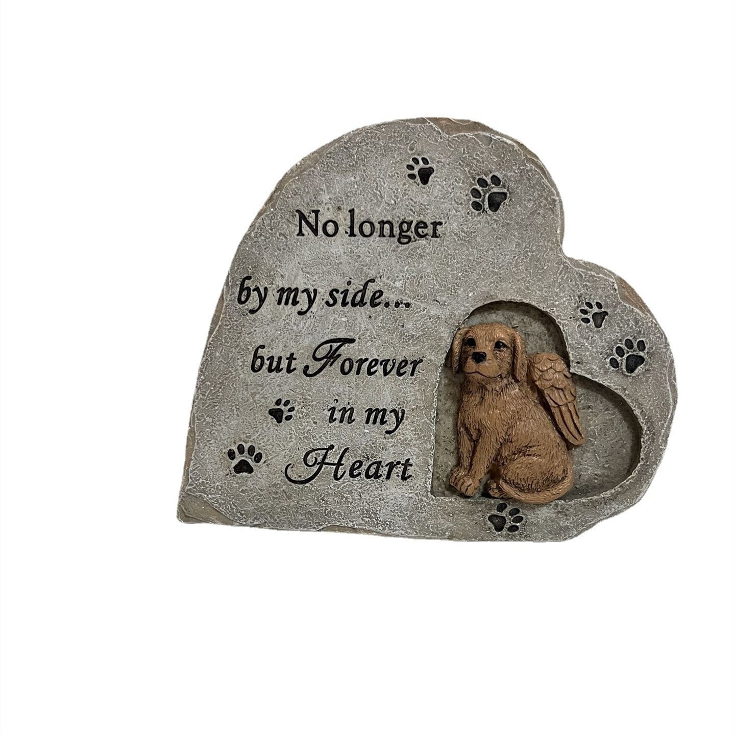 Heart shaped Pet Dog Monument Outdoor Resin - linilee