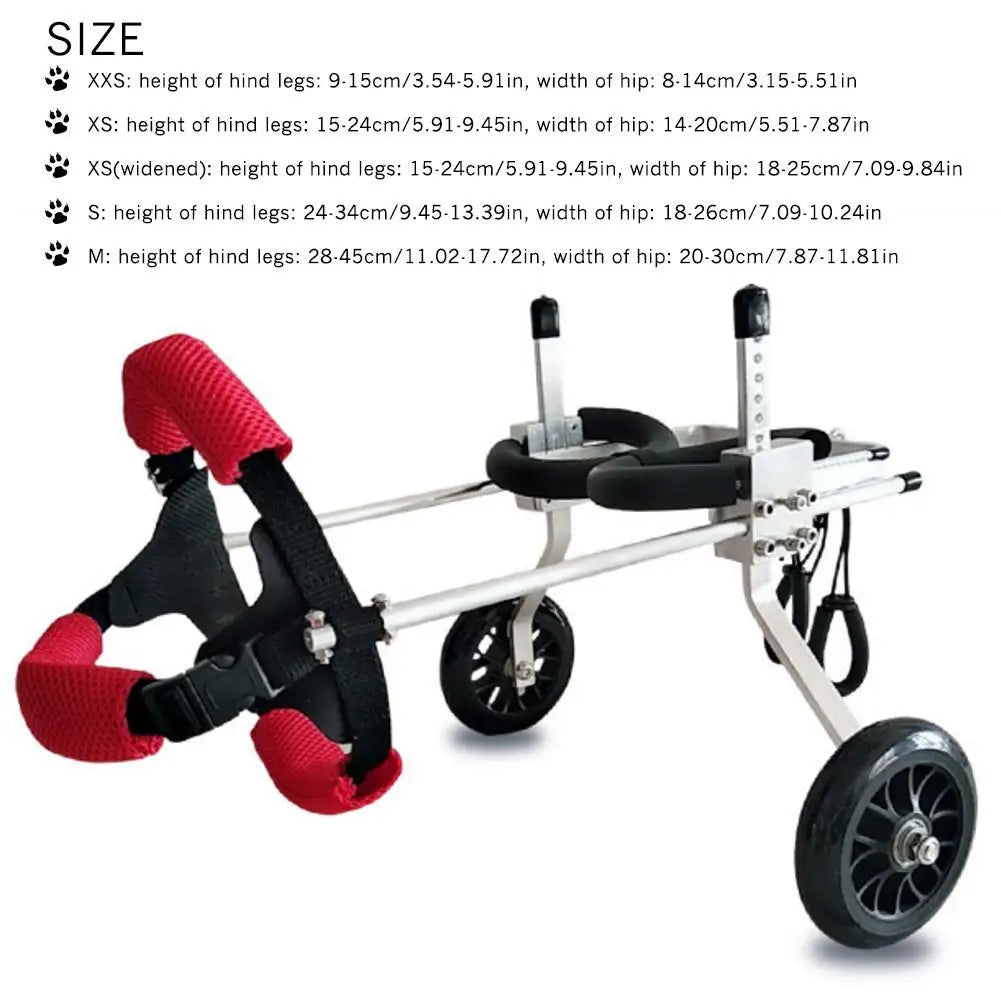 Pet Wheelchair Walk Cart Scooter Pet Dog Wheelchair - linilee