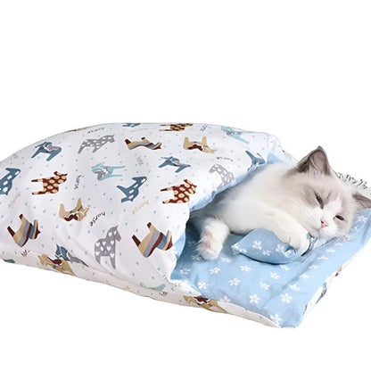 Cat Sleeping Bag Removable. Cat Bed - linilee