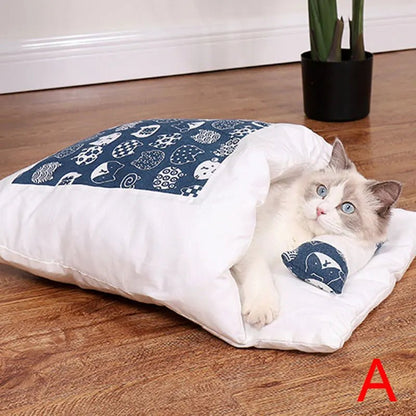 Cat Sleeping Bag Removable. Cat Bed - linilee