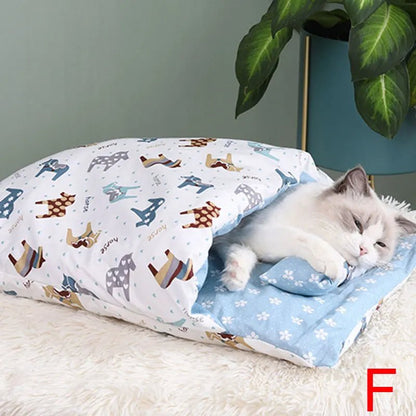 Cat Sleeping Bag Removable. Cat Bed - linilee