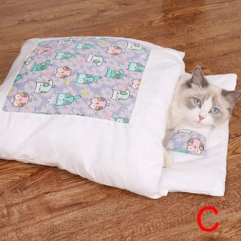 Cat Sleeping Bag Removable. Cat Bed - linilee