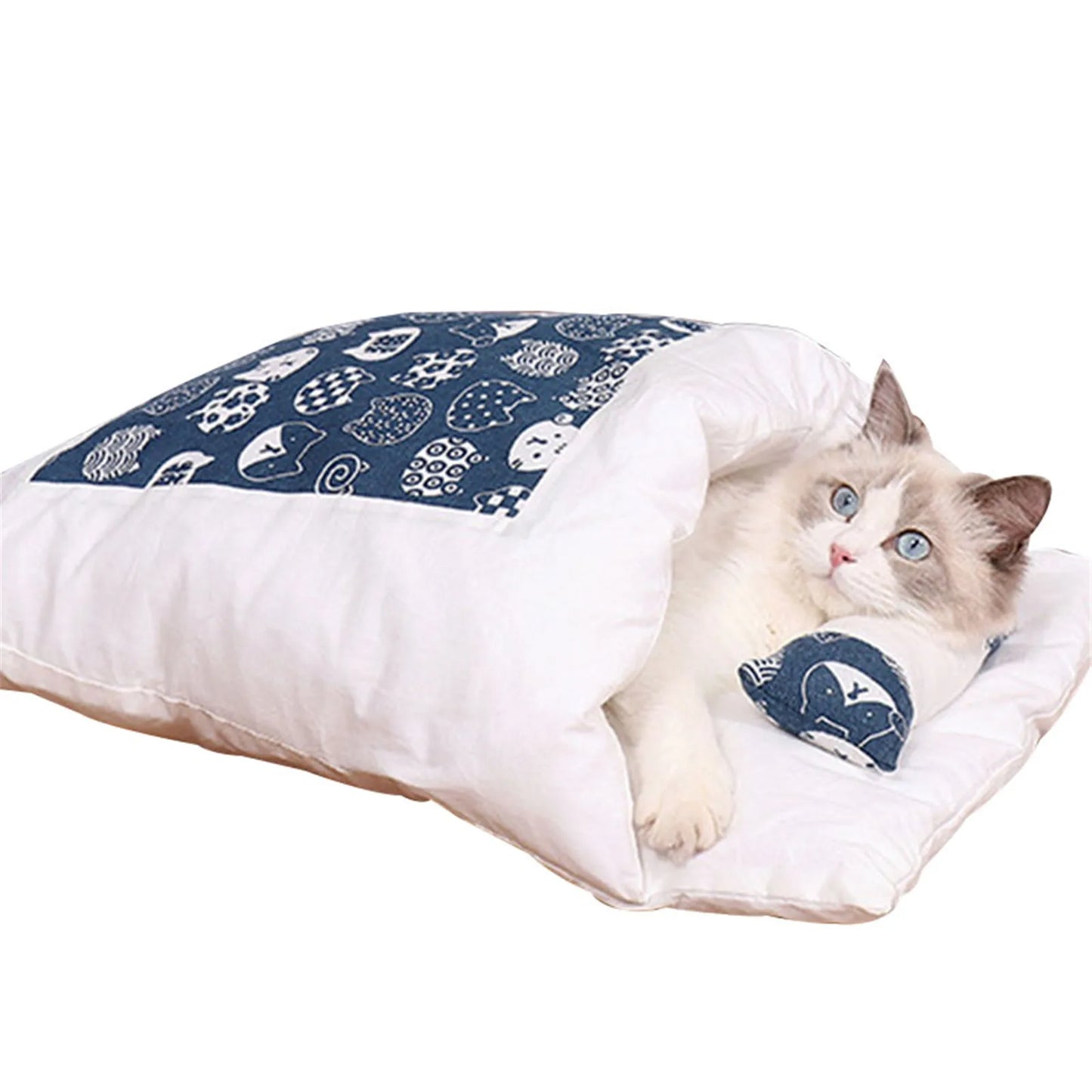 Cat Sleeping Bag Removable. Cat Bed - linilee