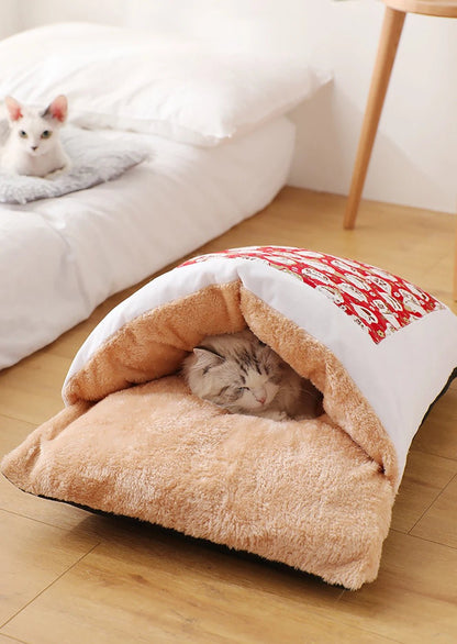 Cat Nest Bed Pet Sleeping. - linilee