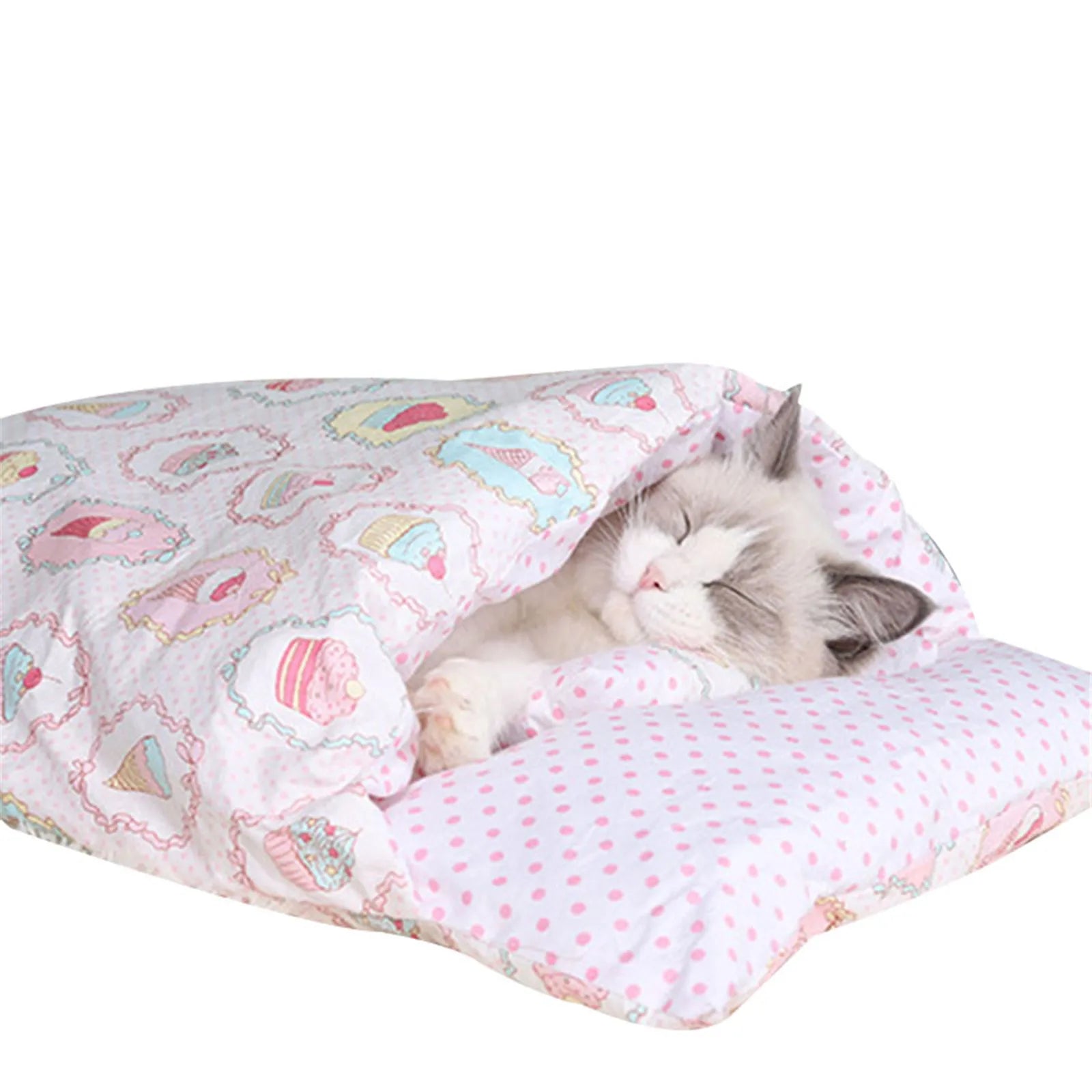 Cat Sleeping Bag Removable. Cat Bed - linilee