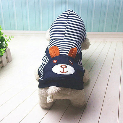 Fashion Striped Pet Dog Clothes. - linilee