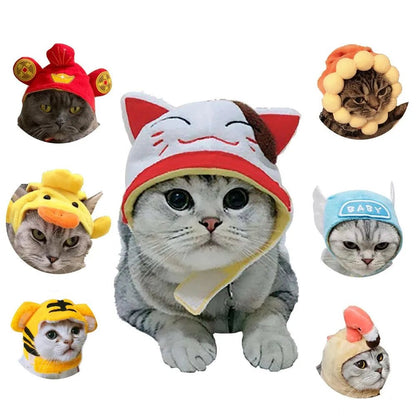 Cotton Pet Hat Decorative Party cap cats - linilee