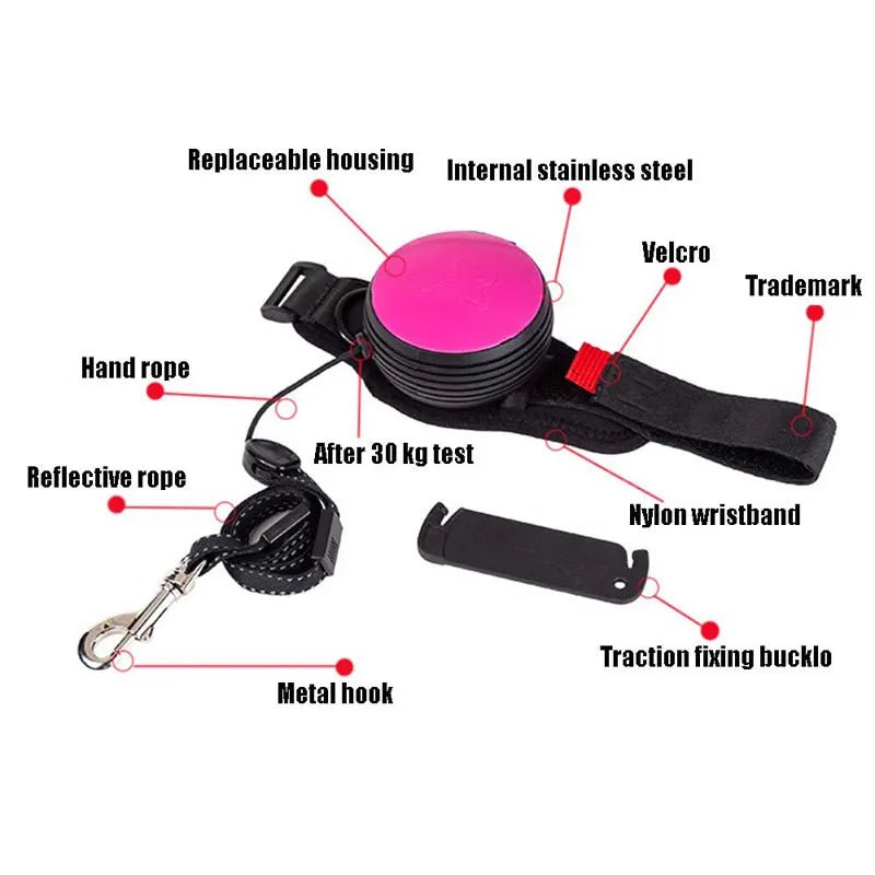 Wrist Retractable Dog Leash. - linilee