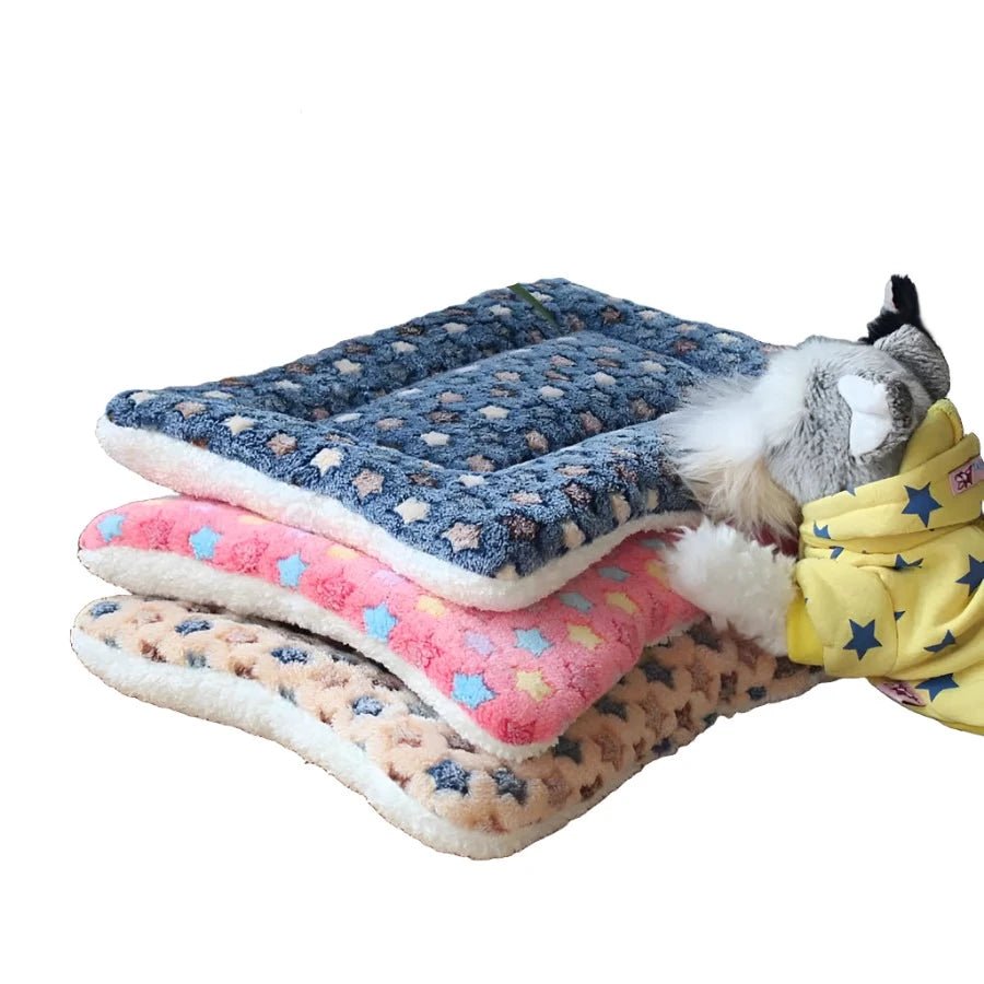 Warm Soft Fleece Pet Mat Travel. - linilee