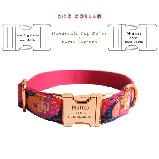 MUTTCO Laser engraved dog collar - linilee