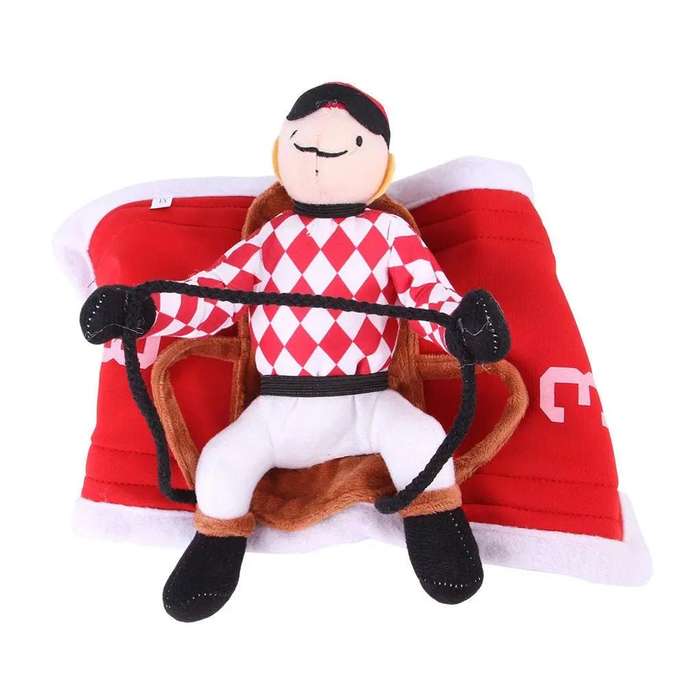 Pet Dog Santa Claus Riding pet costumes. - linilee