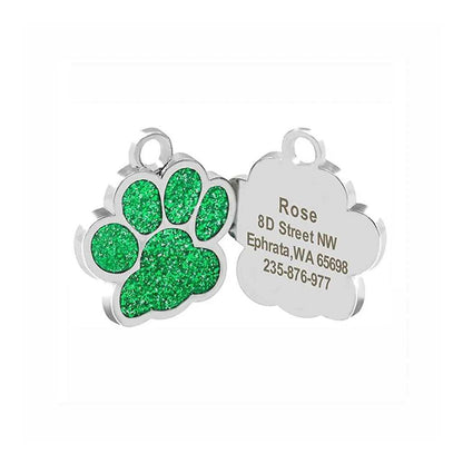 Mini Shine Paw Pet ID Tags - linilee