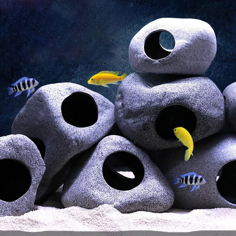 Ceramics Fish Aquarium Accessories - linilee