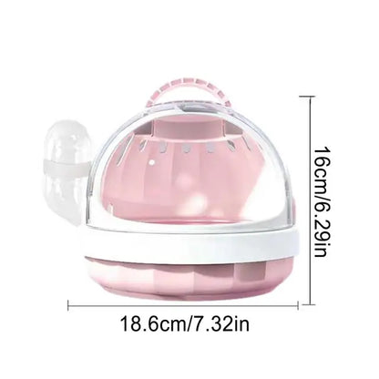 Small Pet Carrier with Water Feeder - linilee