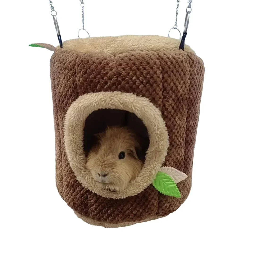 Tree Stump Shape Hammock Small Animals - linilee