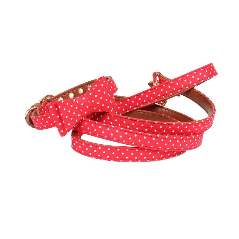 Dog Leash Cute Bow Collar. - linilee