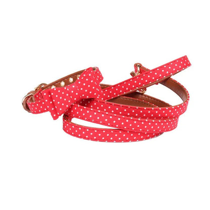 Dog Leash Cute Bow Collar. - linilee